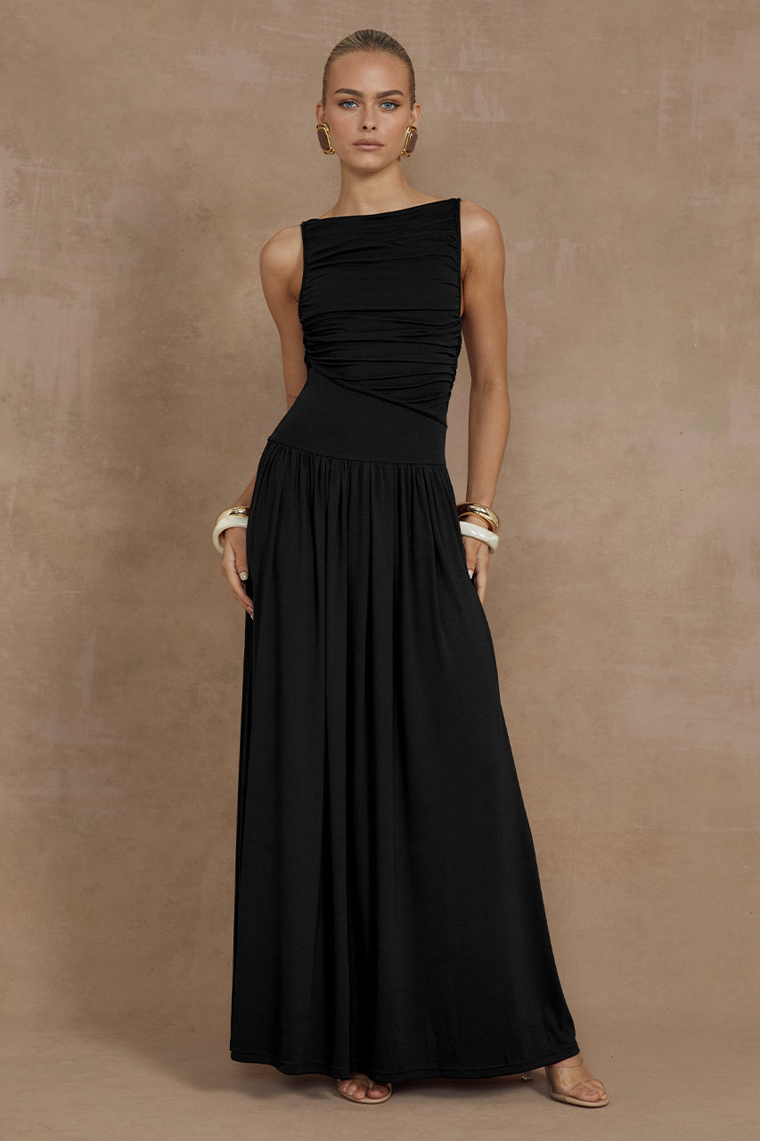 NALLA MAXI DRESS - BLACK XXL - Nalla-Black-_1_-resized