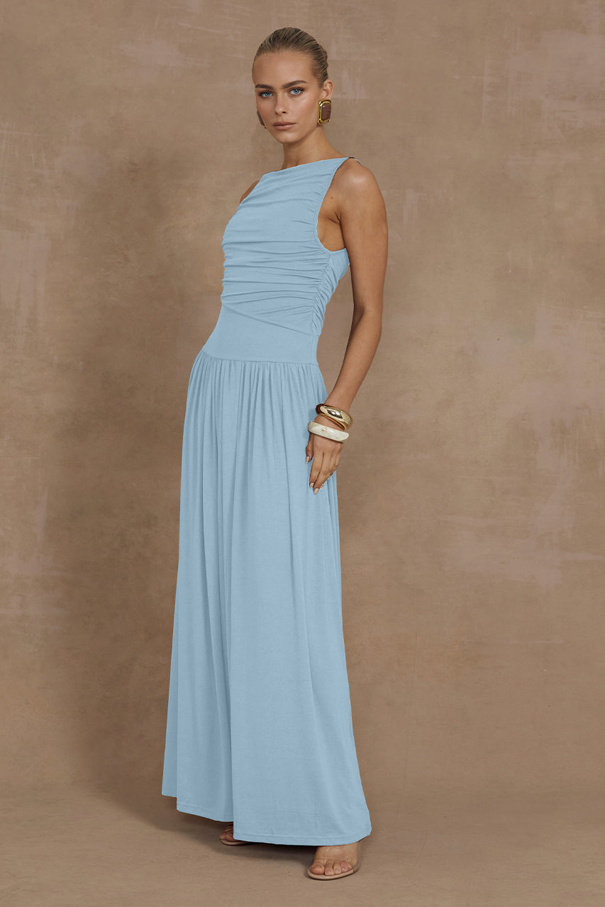 NALLA MAXI DRESS - ICE BLUE - Nalla-Blue-_2