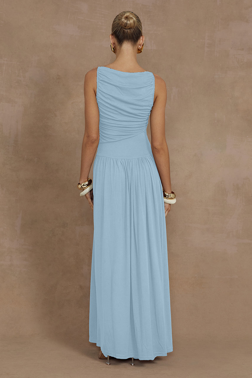 NALLA MAXI DRESS - ICE BLUE - Nalla-Blue-_4