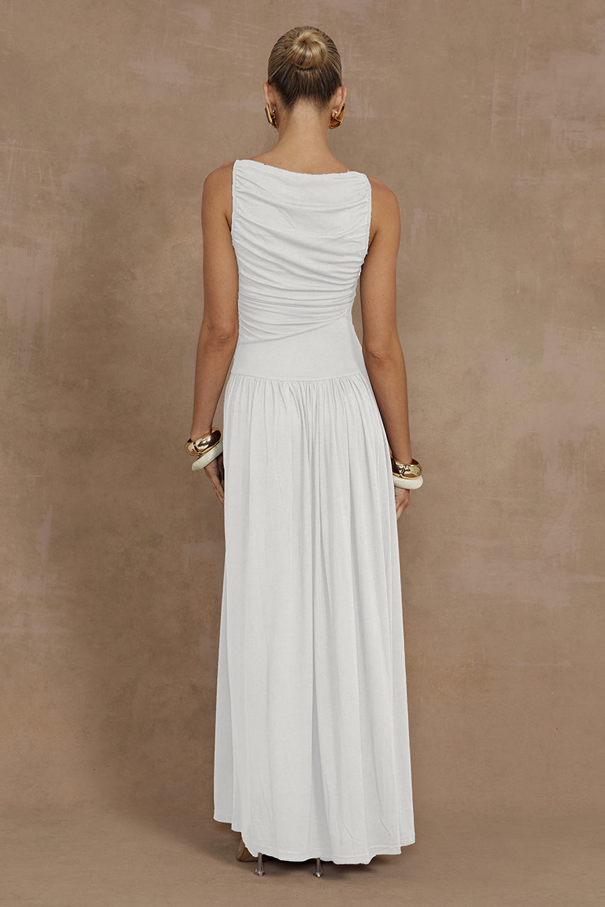 NALLA MAXI DRESS - WHITE - Nalla-White-_4