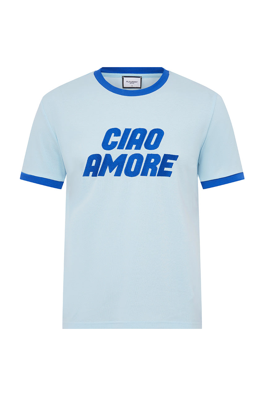 OLIVER SHORT SLEEVE T-SHIRT - LIGHT BLUE/ROYAL BLUE