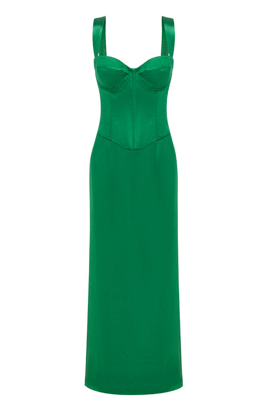 OURA MAXI DRESS - EMERALD - OURAMAXIDRESS