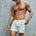 PAXTON ELASTIC WAIST SHORTS - WHITE