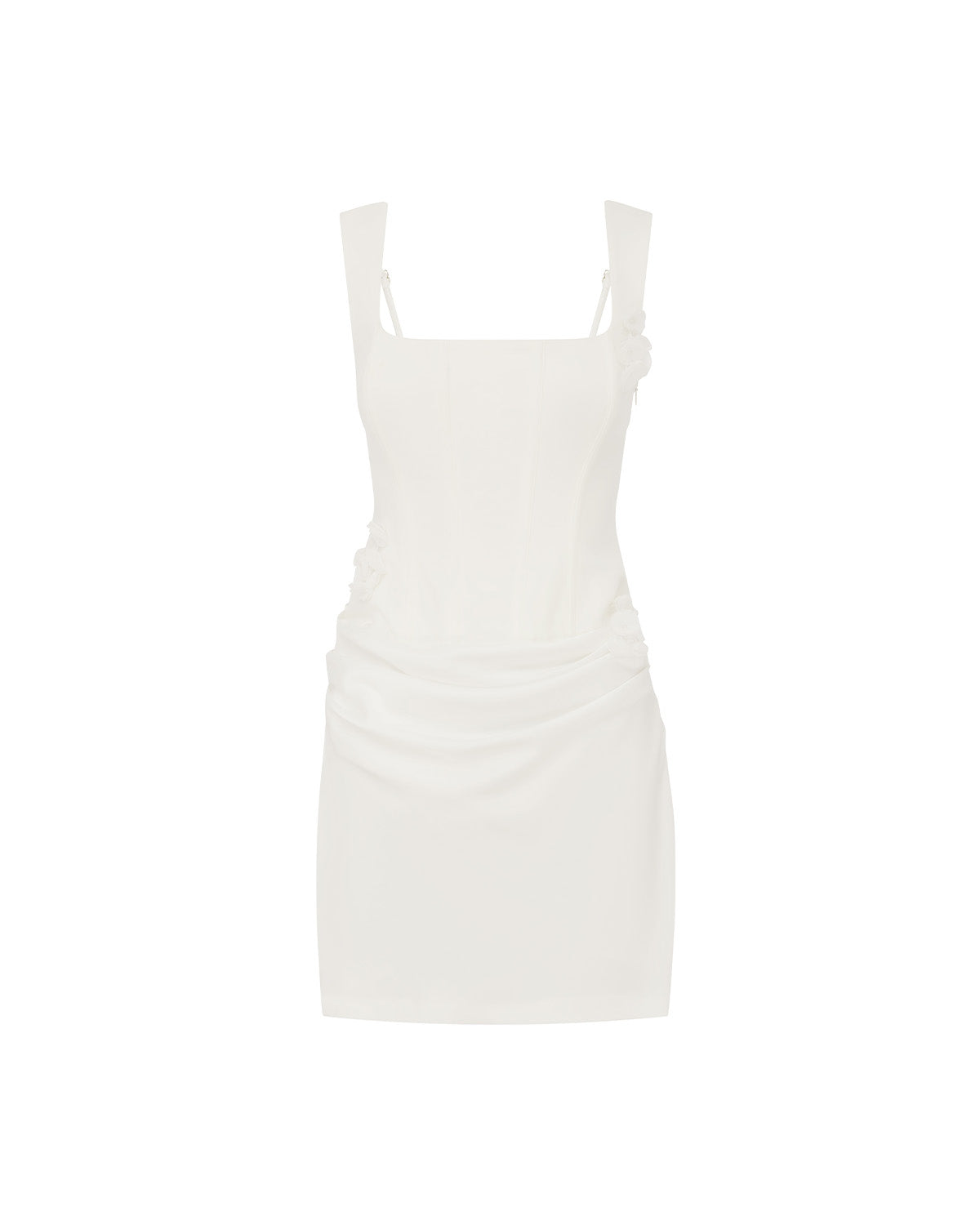 PERSEPHONE CORSET MINI DRESS - WHITE