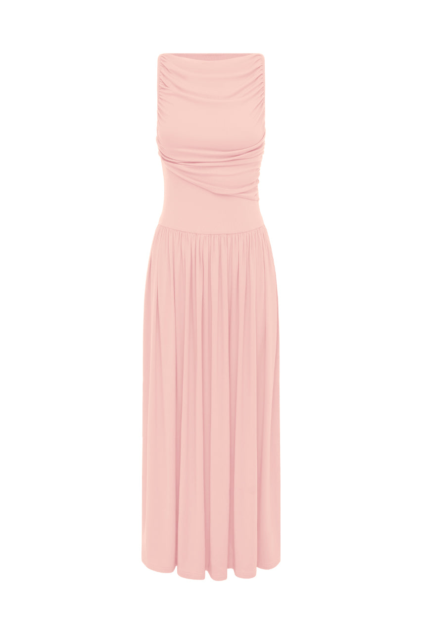 NALLA MAXI DRESS - PINK - PINK-nalla-ghost