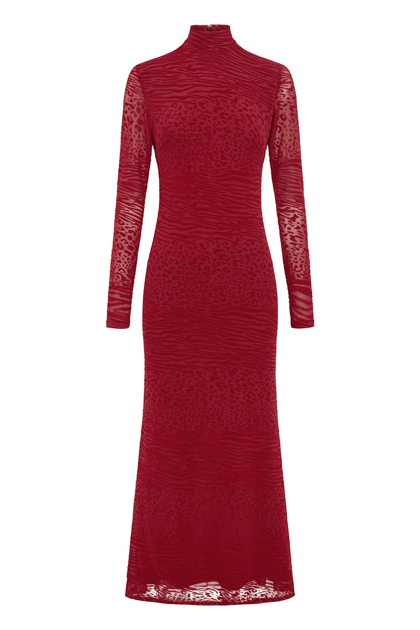 REYA MAXI DRESS - RED - REYAMAXIDRESS-RED