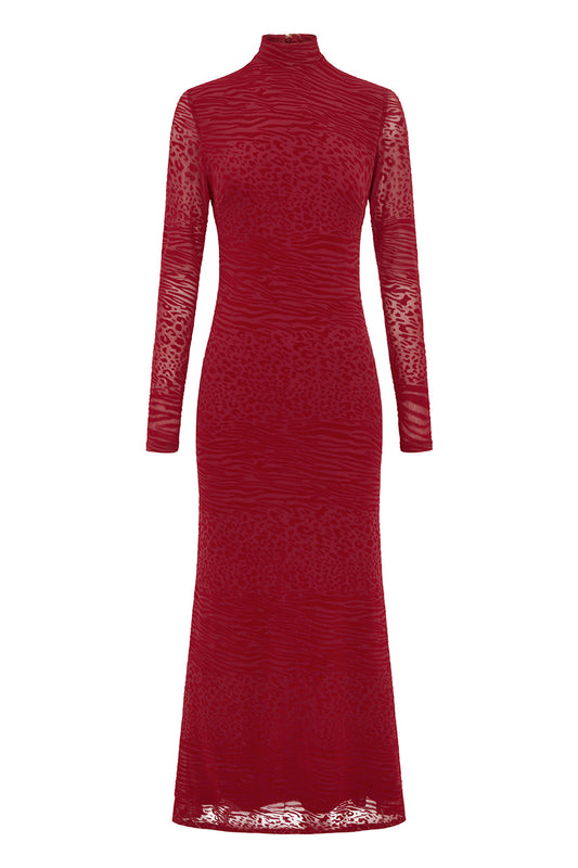 REYA MAXI DRESS - RED - REYAMAXIDRESS-RED