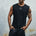 RNWY CREST FITTED TANK TOP - BLACK