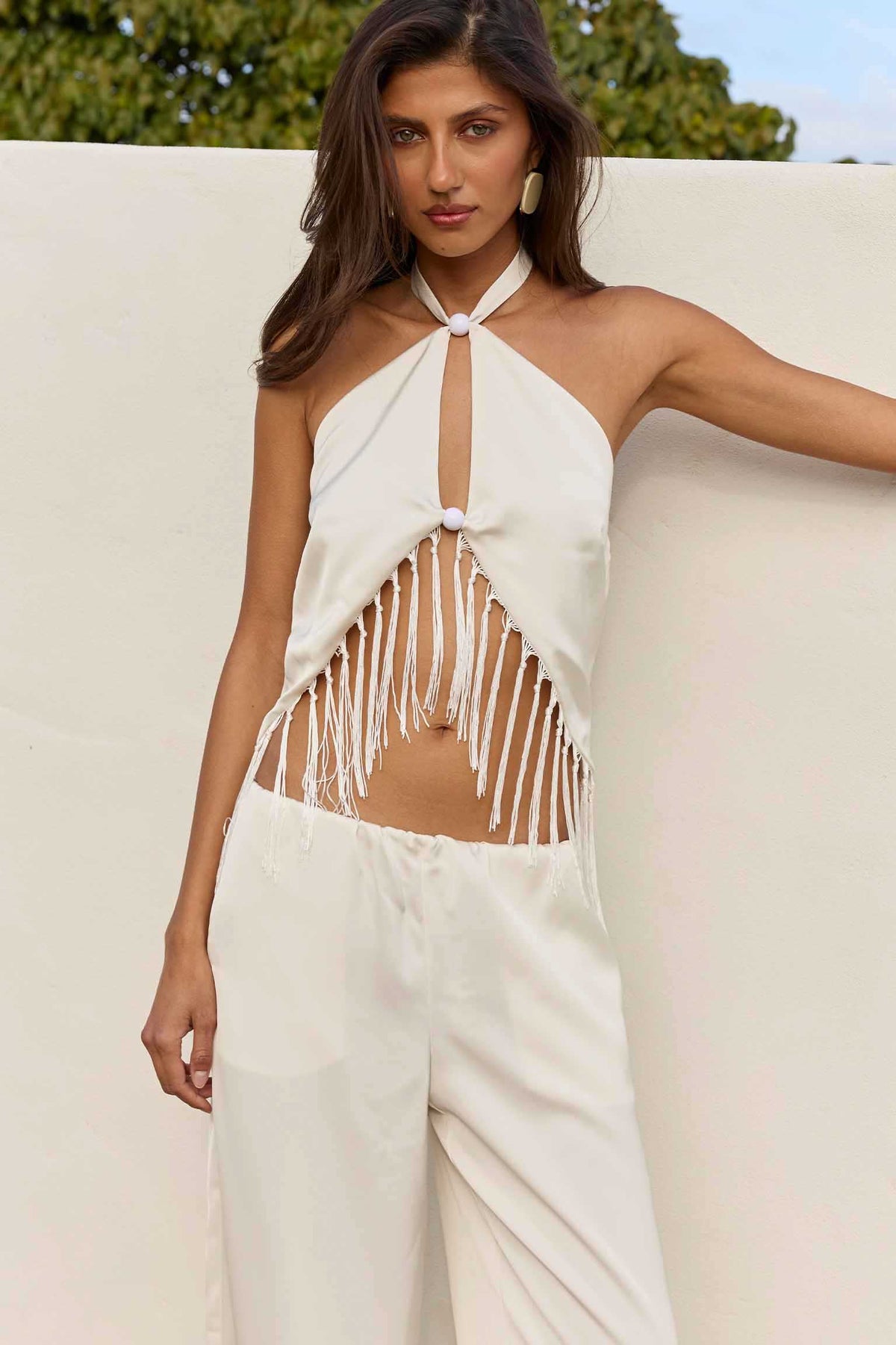 ROMMI CROSS OVER TOP - WHITE