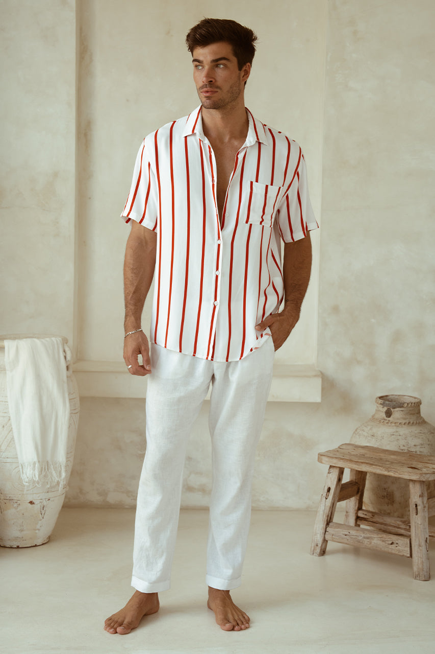 ELIJAH SHIRT - RED STRIPE - RUNAWAY-THE-LABEL_ELIJAH-SHIRT_RED-STRIPE