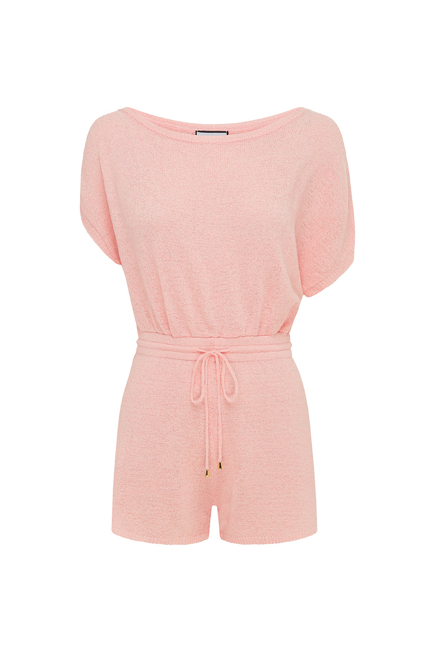 MIAMI KNIT PLAYSUIT - BABY PINK - Runaway_B17_13