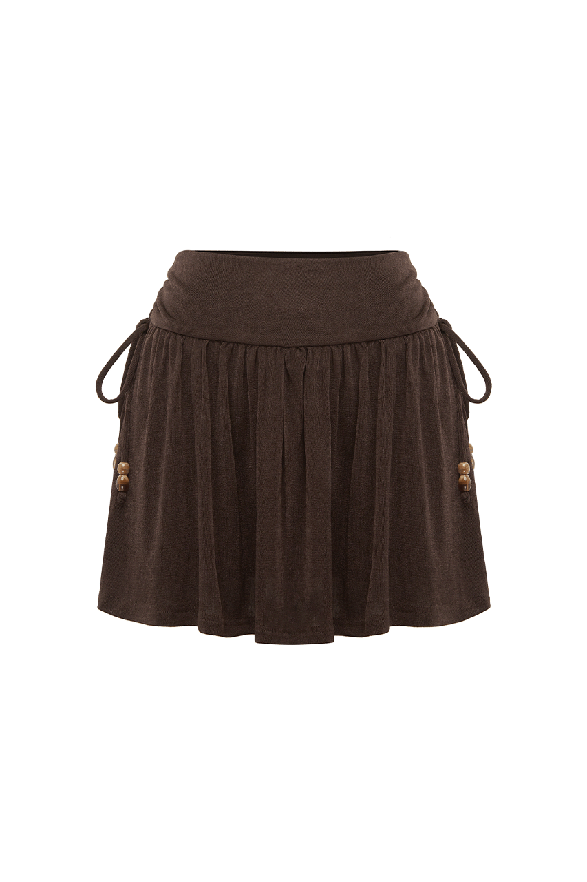 ODEYA MINI SKIRT - ESPRESSO - Runaway_B46_3