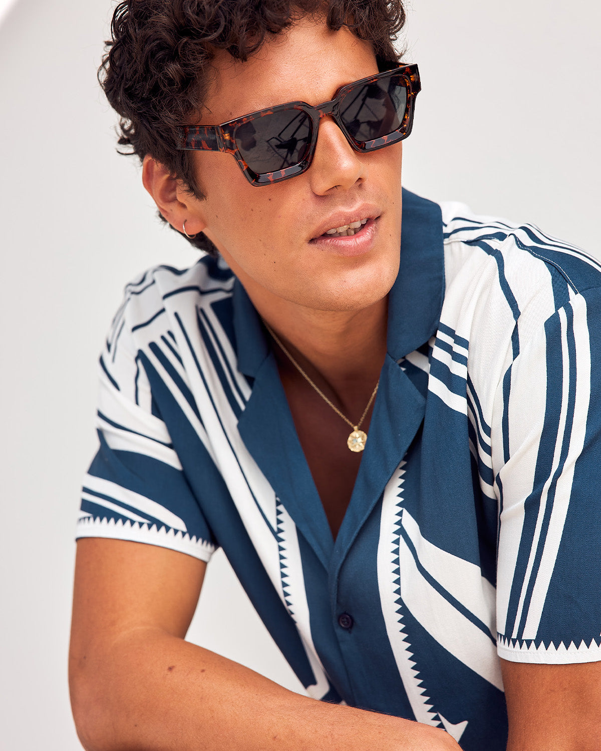 SAM SHORT SLEEVE SHIRT - SAM NAVY