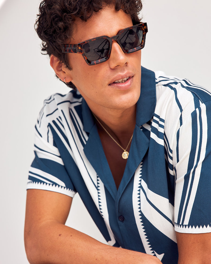 SAM SHORT SLEEVE SHIRT - SAM NAVY