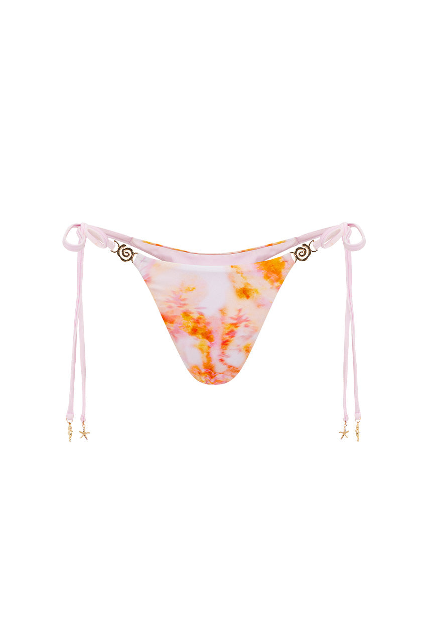 SANTOS SIDE TIE BIKINI BOTTOM - CORALI ORANGE