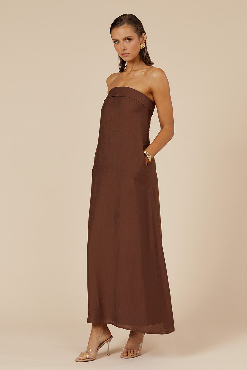 SAPHIRA MAXI DRESS - CHOCOLATE - SAPHIRAMAXIDRESSCHOCOLATERESIZED