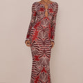 SIENNA MAXI SKIRT - BRODIE RED