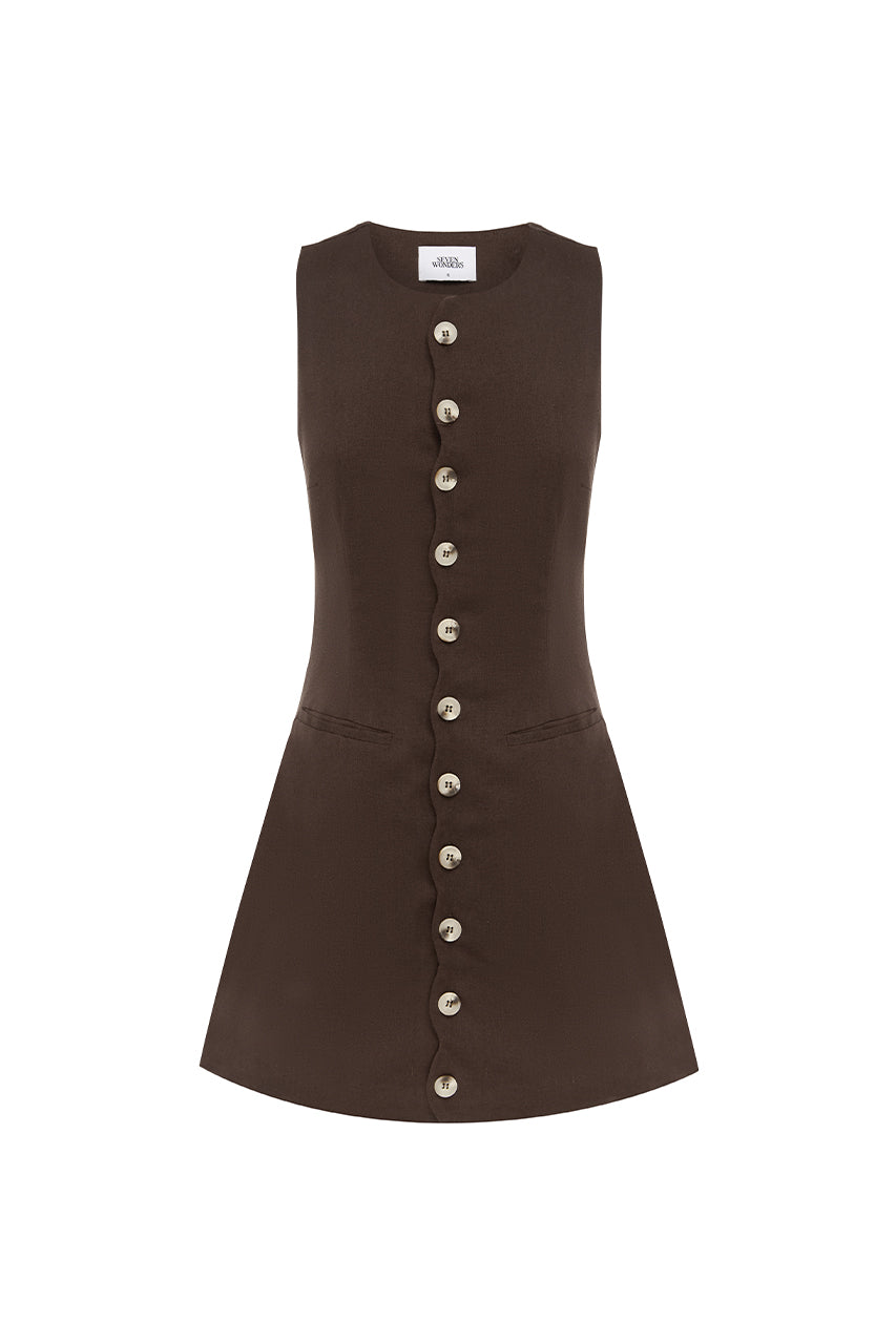 STELLA MINI DRESS - CHOCOLATE - STELLA-MINI-DRESS-CHOCOLATE-_5