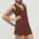 STELLA MINI SKIRT - CHOCOLATE
