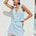 STELLA MINI SKIRT - SKY BLUE