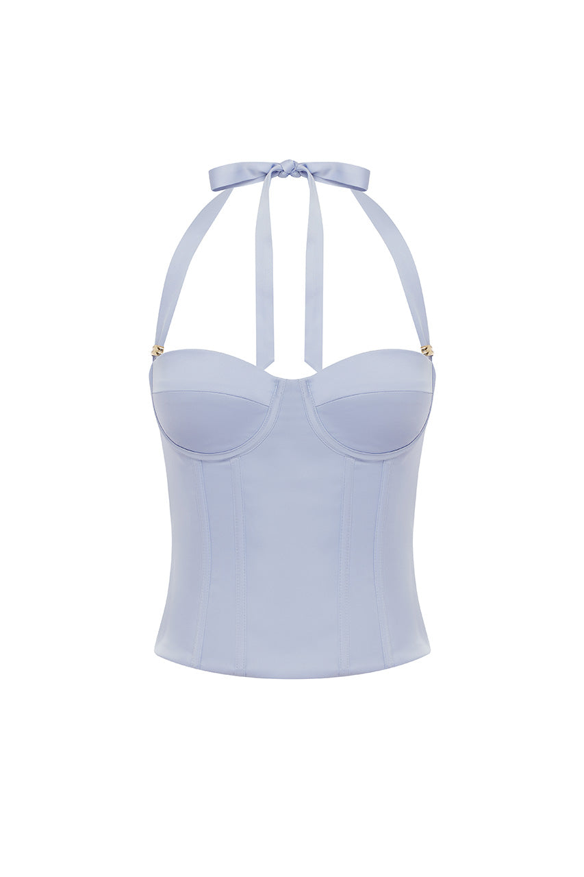 TEGAN HALTER BUSTIER - BLUEBELL | Runaway The Label Australia