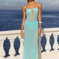 TISHA MAXI DRESS - AQUA