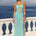 TISHA MAXI DRESS - AQUA