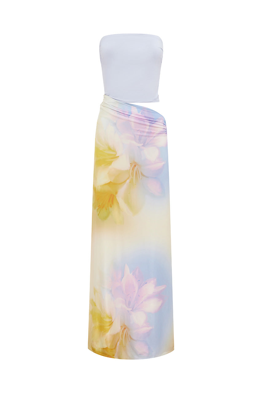 TORIA STRAPLESS MAXI DRESS - SAPHIE BLUE