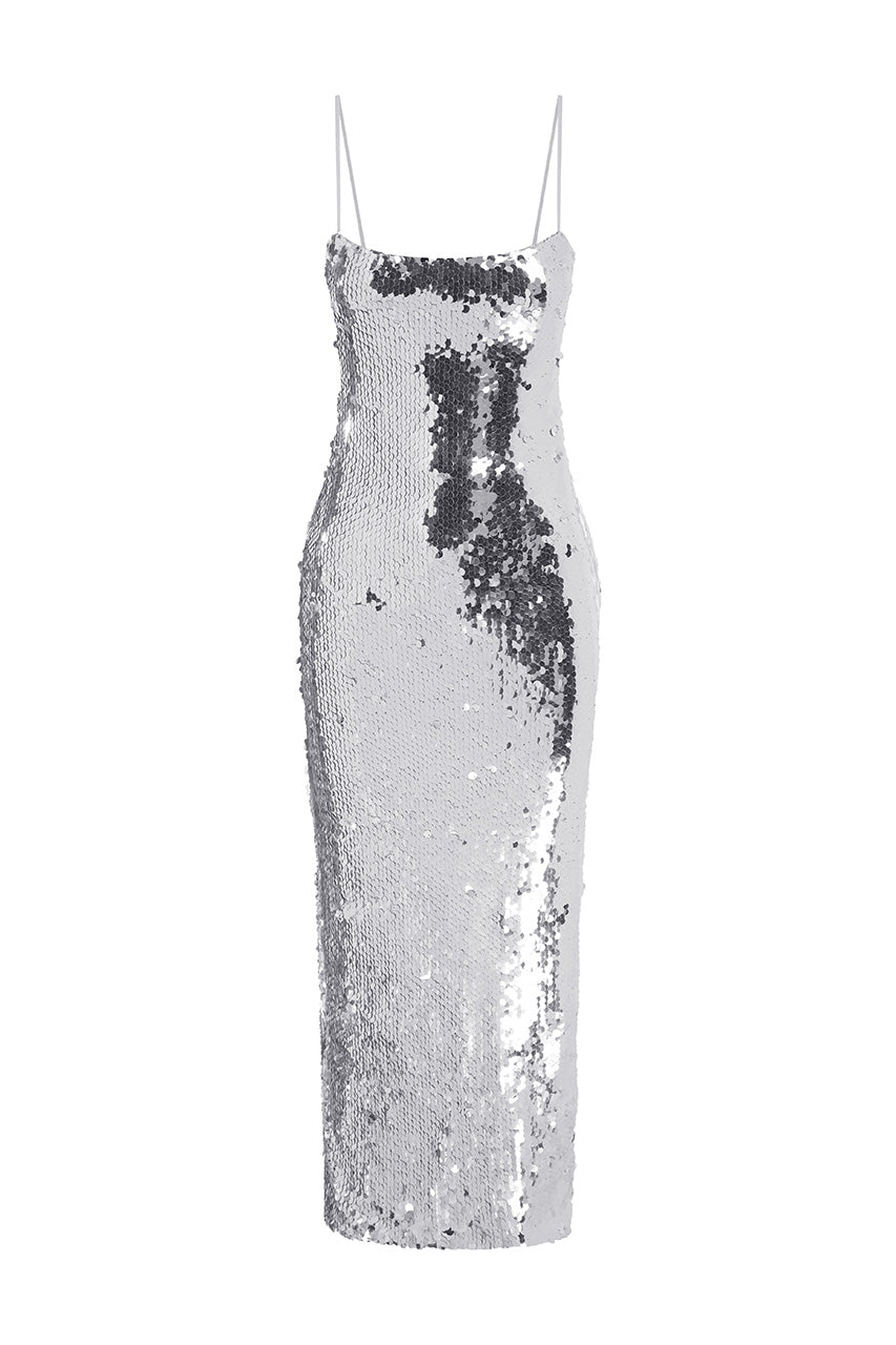 VESINA MIDI DRESS - SILVER - VESINAMIDIDRESS_1