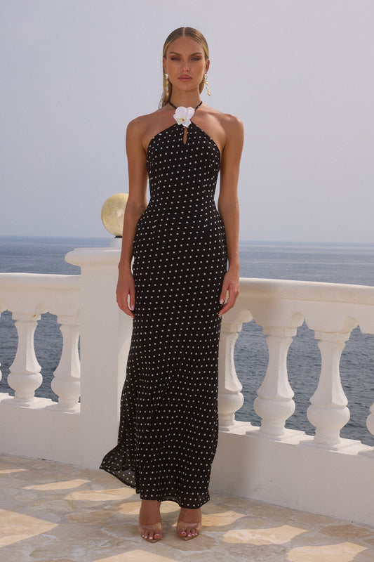 VIELLA MAXI DRESS - BLACK POLKA - VIELLAMAXIDRESSBLACKPOLKA_10