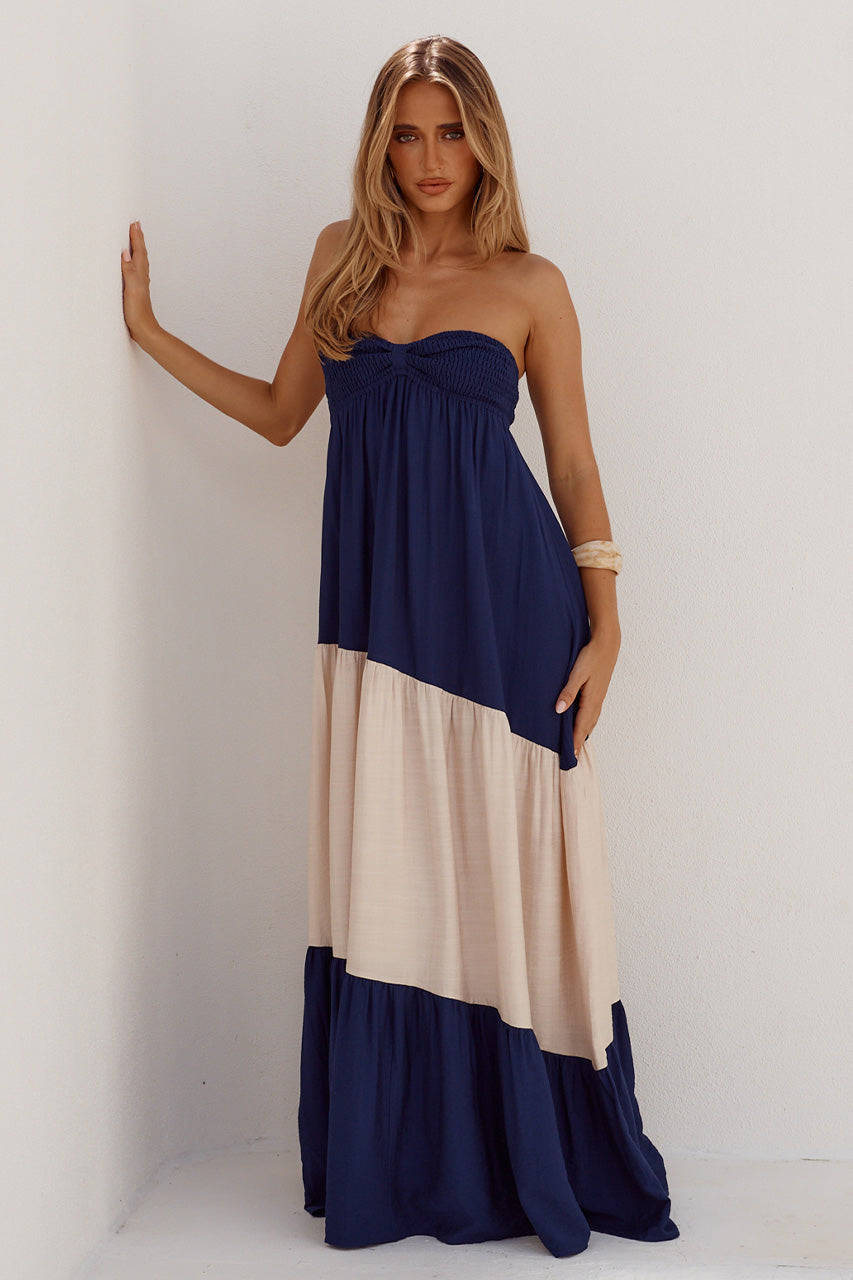 VITTORIA STRAPLESS MAXI DRESS