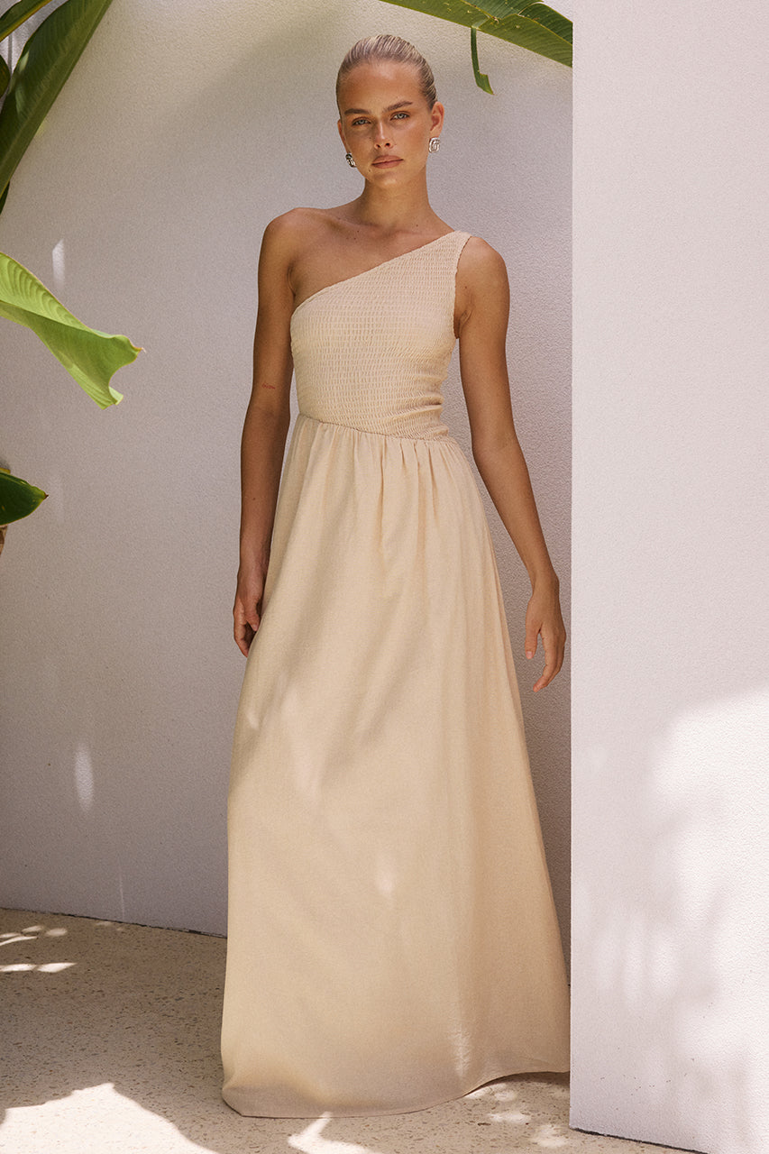 EUGENIE MAXI DRESS SAND