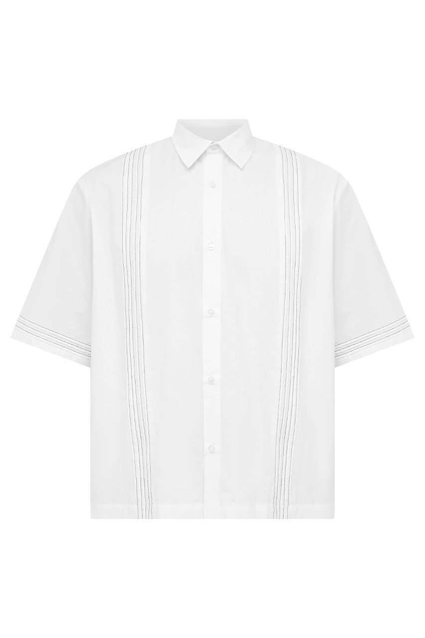WESTERN SHORT SLEEVE SHIRT - WHITE