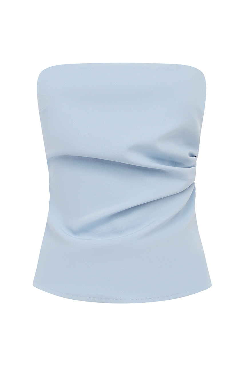 WINIFRED STRAPLESS TOP - SKY BLUE - WINFREDSTRAPLESSTOPSKYBLUE