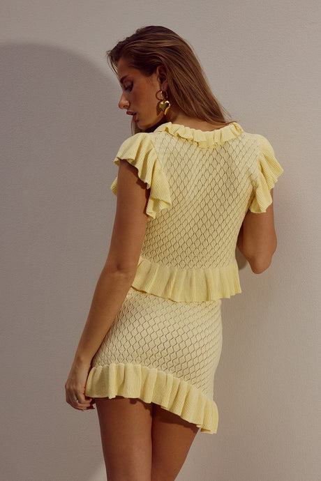 XANDI MINI SKIRT - LEMON