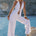 ZAYLEE BUCKLE WIDE LEG PANT - WHITE