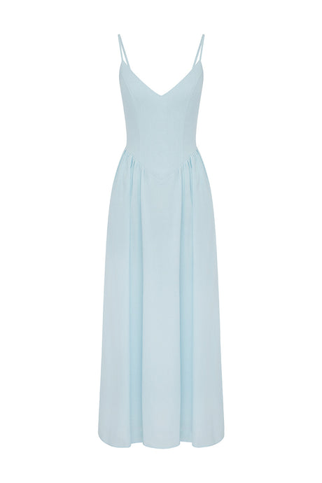 ZEPHY MAXI DRESS - SKY BLUE