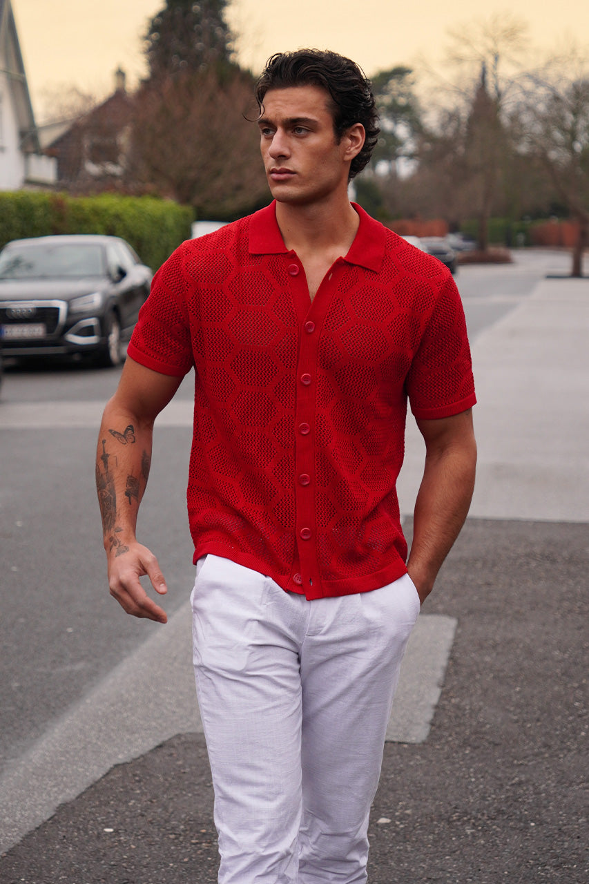 KENETH SHIRT - RED - ariakaltun-KenethShirtRed1