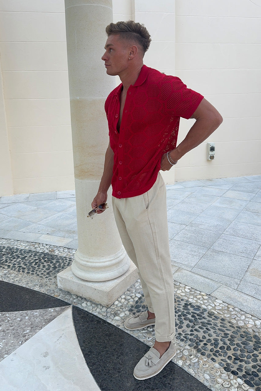 KENETH SHIRT - RED - cal.davee-KenethShirtxoscarpantsand2