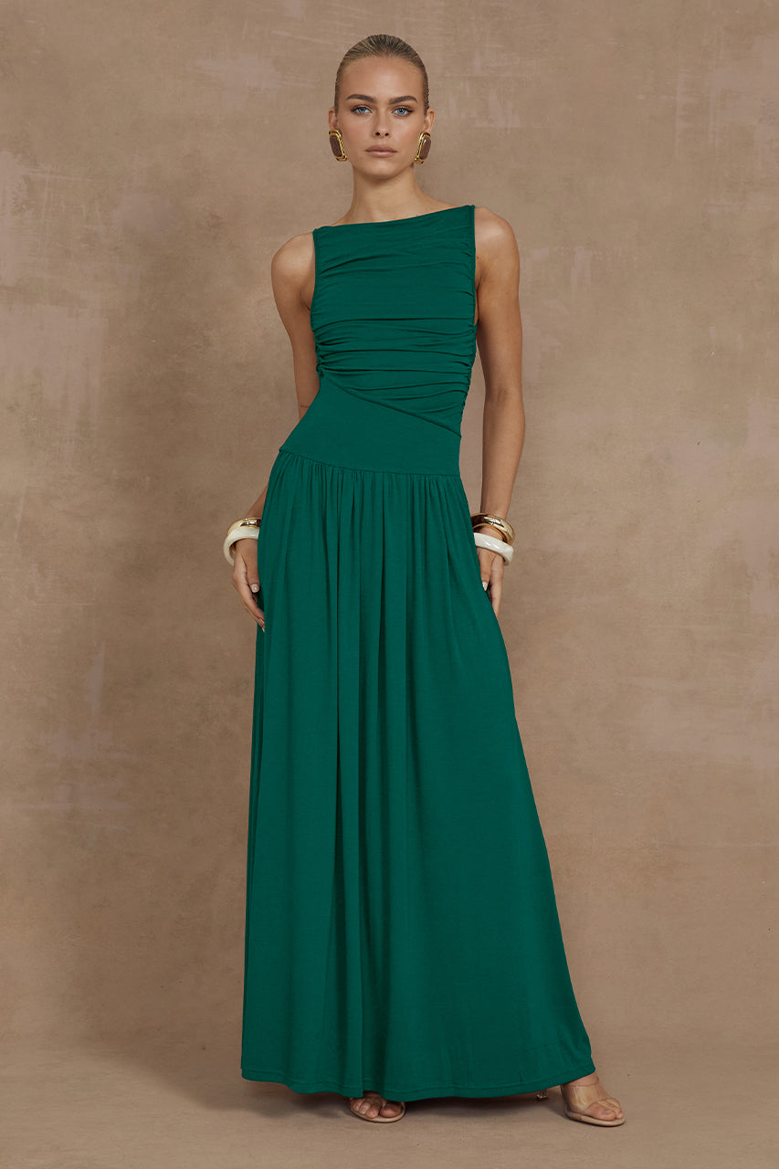 NALLA MAXI DRESS - EMERALD XXL - nalla-emerald-1-resized