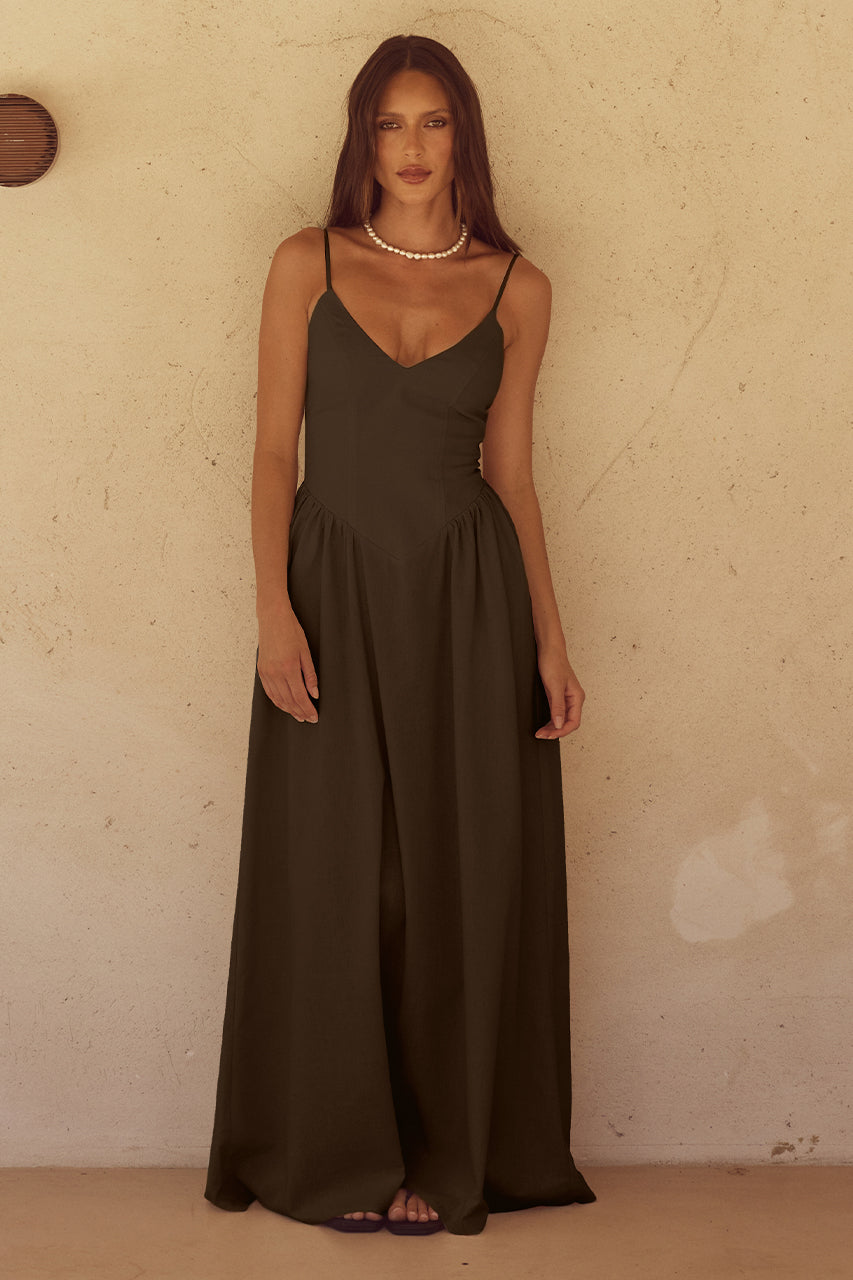 ZEPHY MAXI DRESS - CHOCOLATE XXL - resized1