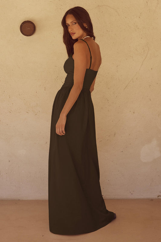 ZEPHY MAXI DRESS - CHOCOLATE - resized3