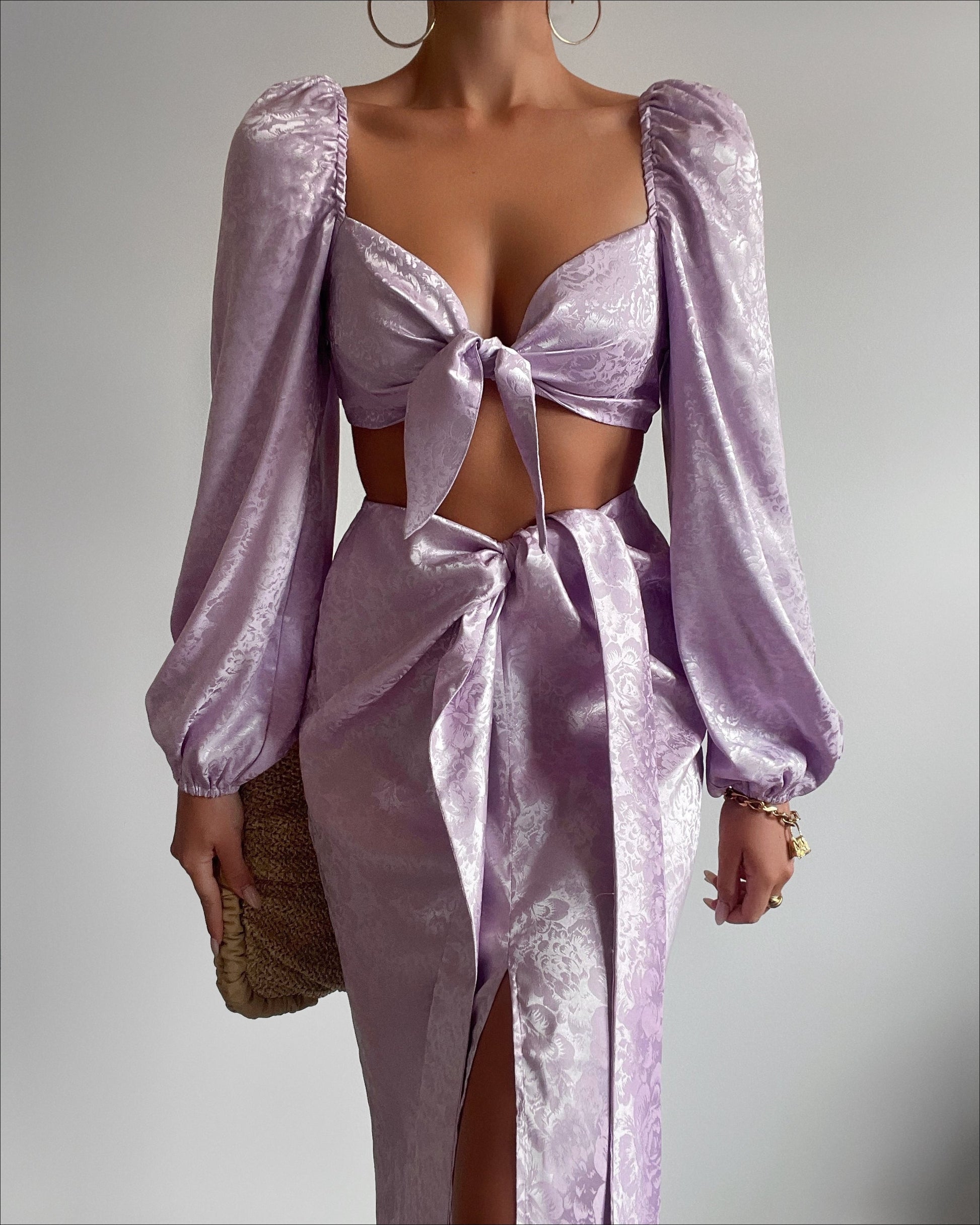 Roxie Midi Skirt - Lilac - 19__1