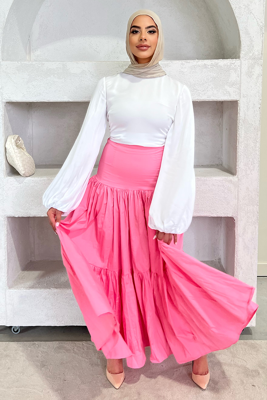 Ayla Maxi Skirt - Pink - 32
