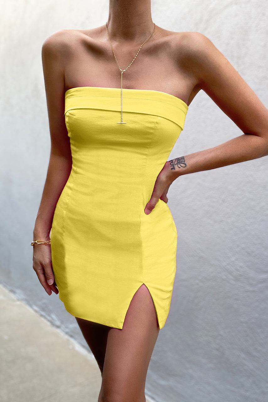Crystal Mini Dress - Yellow - 6_ec8721ca-55b8-4d00-90ab-56f3c8811f23