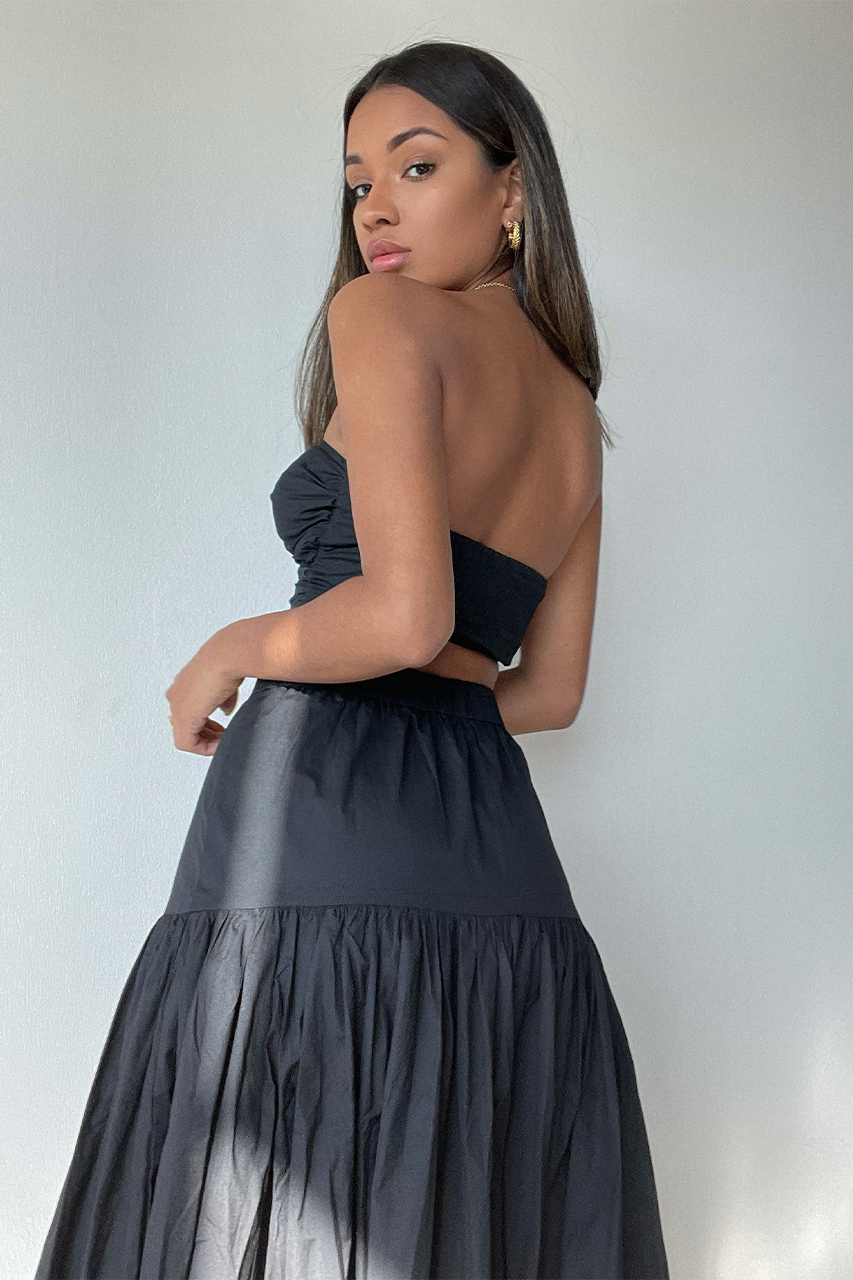 Ayla Maxi Skirt - Black - AYLABLACK1