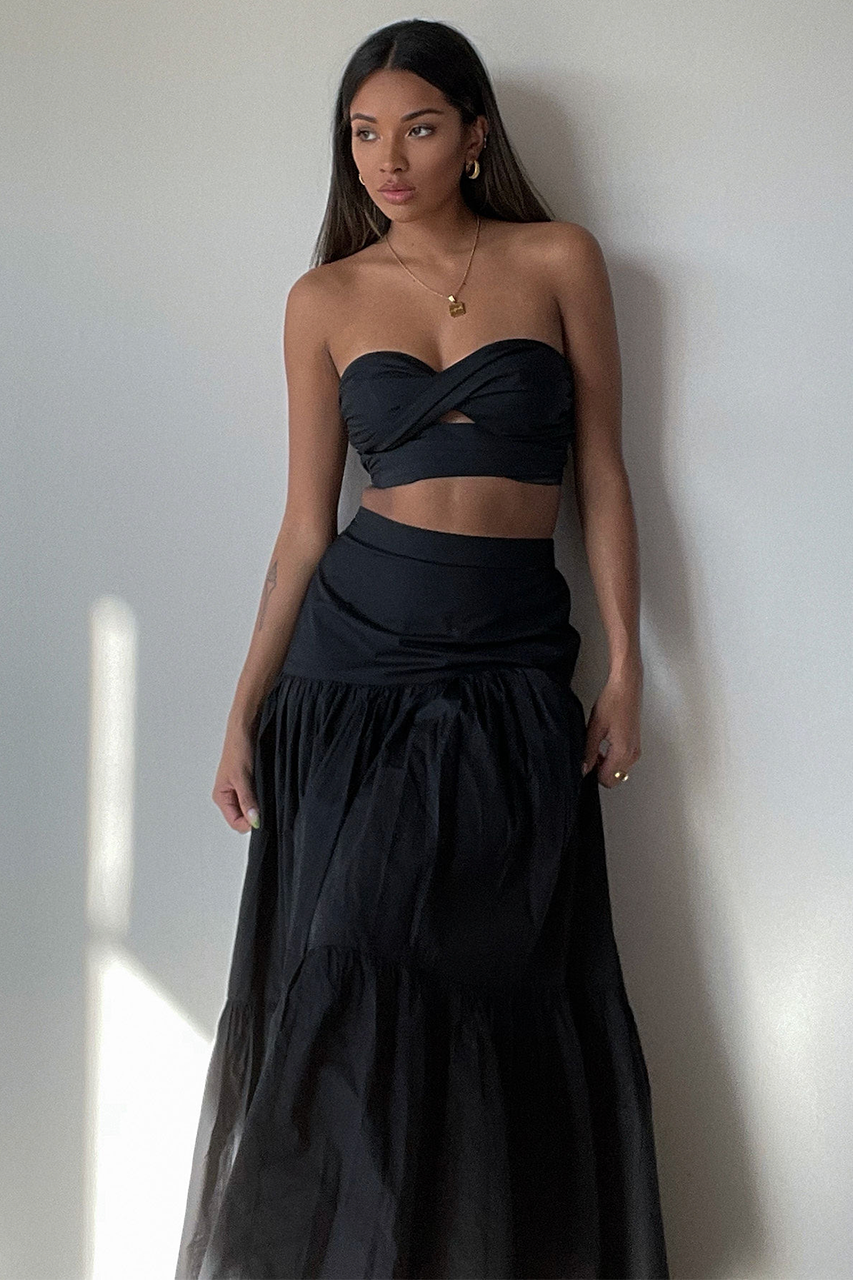 Ayla Maxi Skirt - Black - AYLABLACK6
