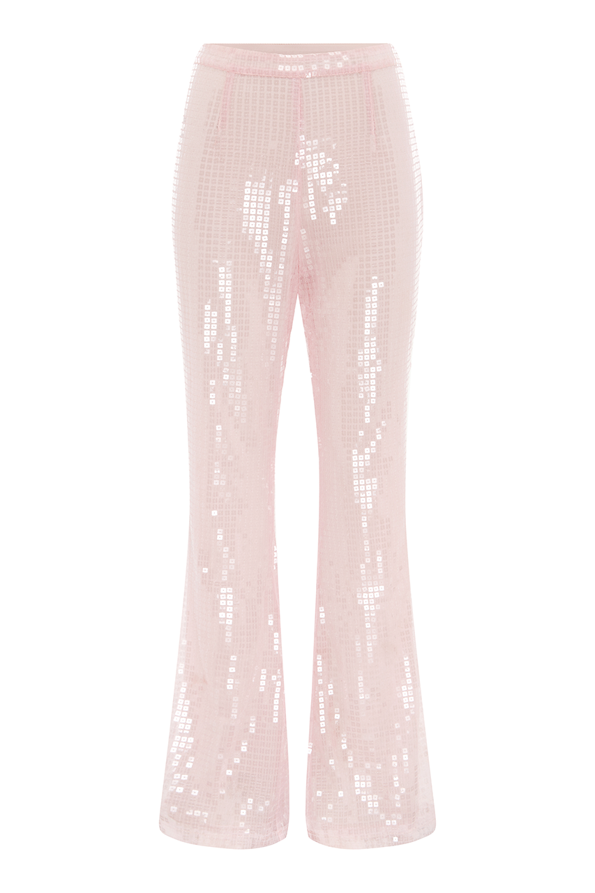 THE SEQUIN PANT - PINK