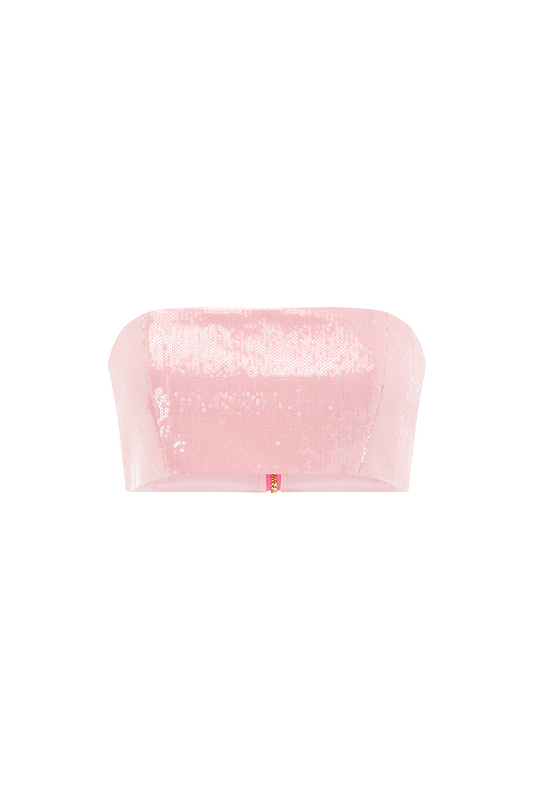 THE SEQUIN BANDEAU - PINK