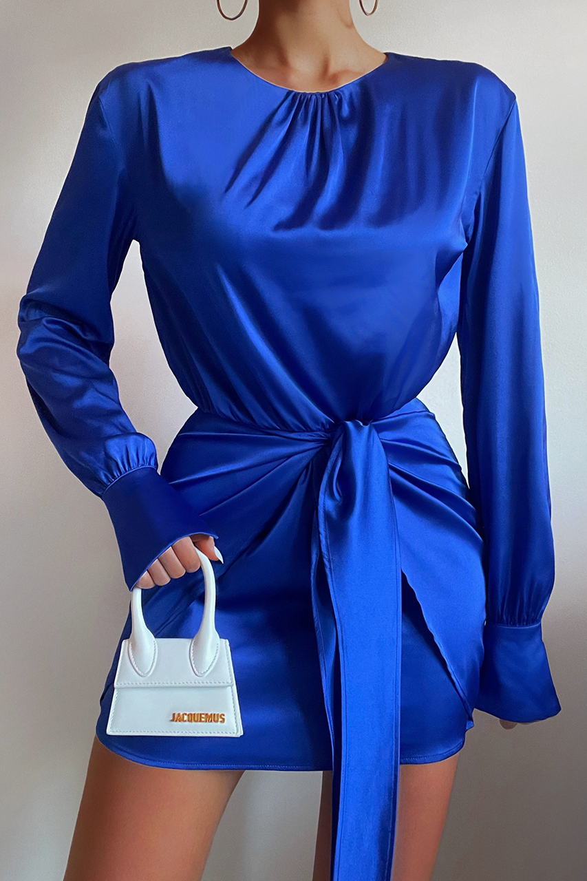 Haylee Mini Dress - Royal Blue - haylee_mini_dress_royal_blue